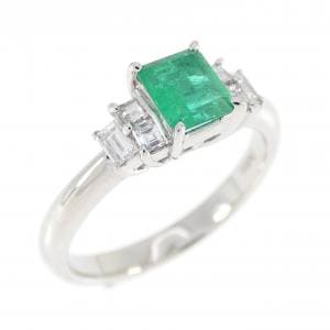 PT900 エメラルド リング 0.41CT