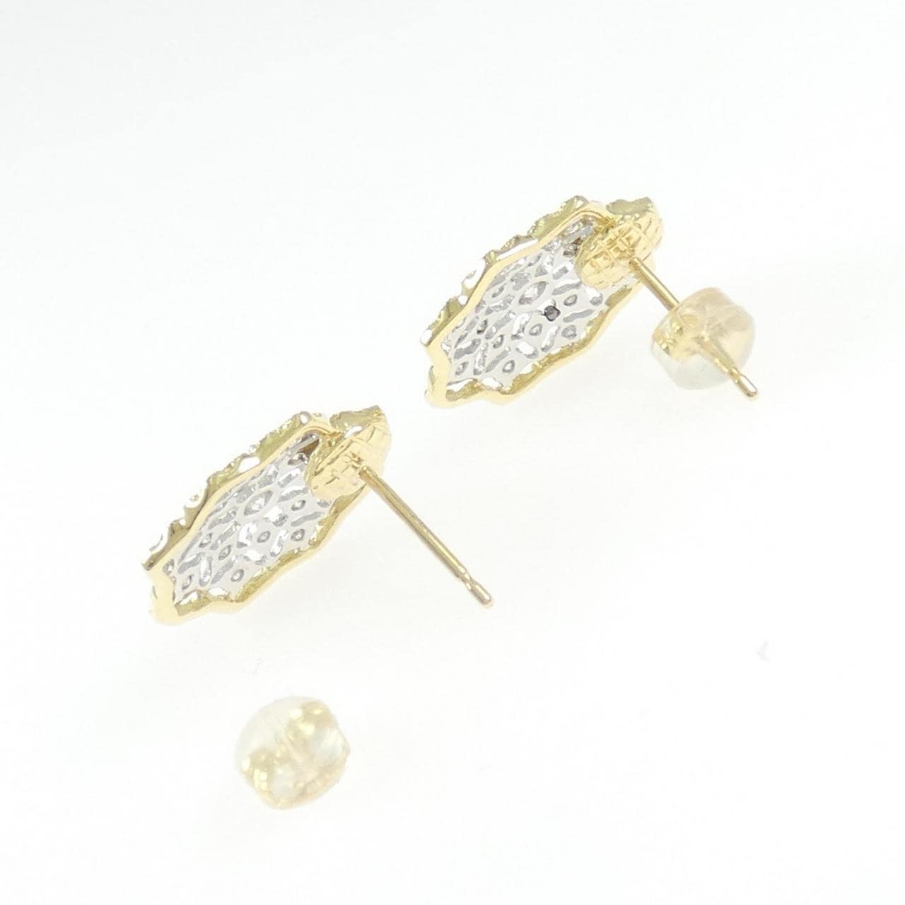 K18YG/K18WG ダイヤモンド ピアス