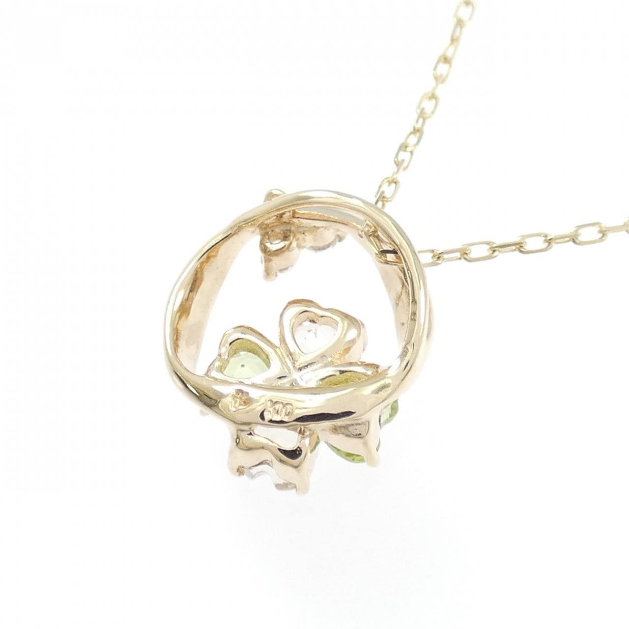 クミキョク クローバー カラーストーン ネックレス