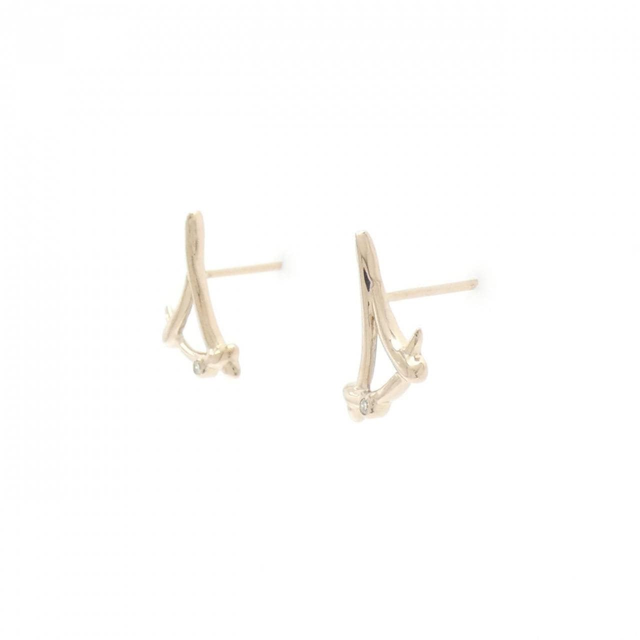 K18PG ダイヤモンド ピアス