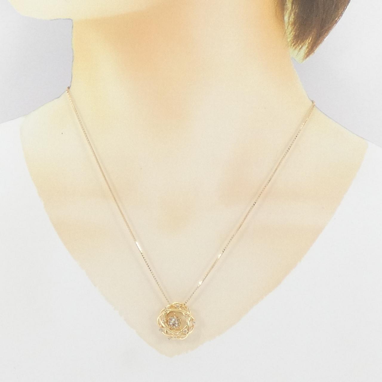 K18YG ダイヤモンド ネックレス 0.31CT