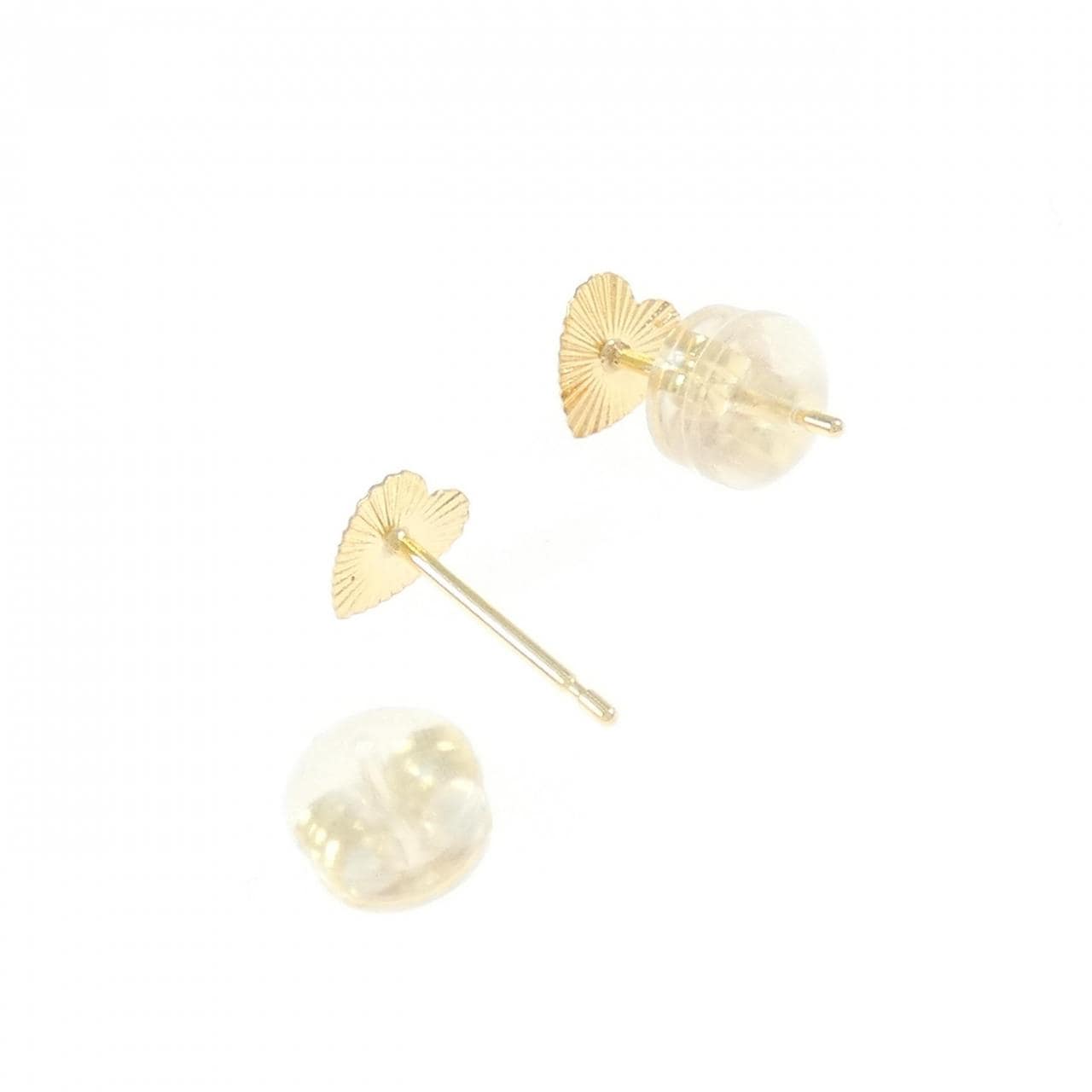 [BRAND NEW] K18YG heart earrings