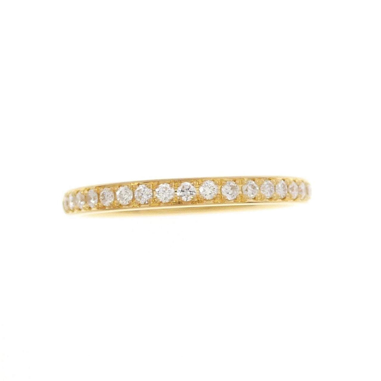 【リメイク】K24YG ハーフエタニティ ダイヤモンド リング 0.20CT