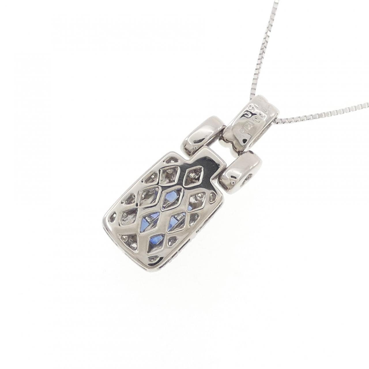K18WG サファイヤ ネックレス 1.00CT