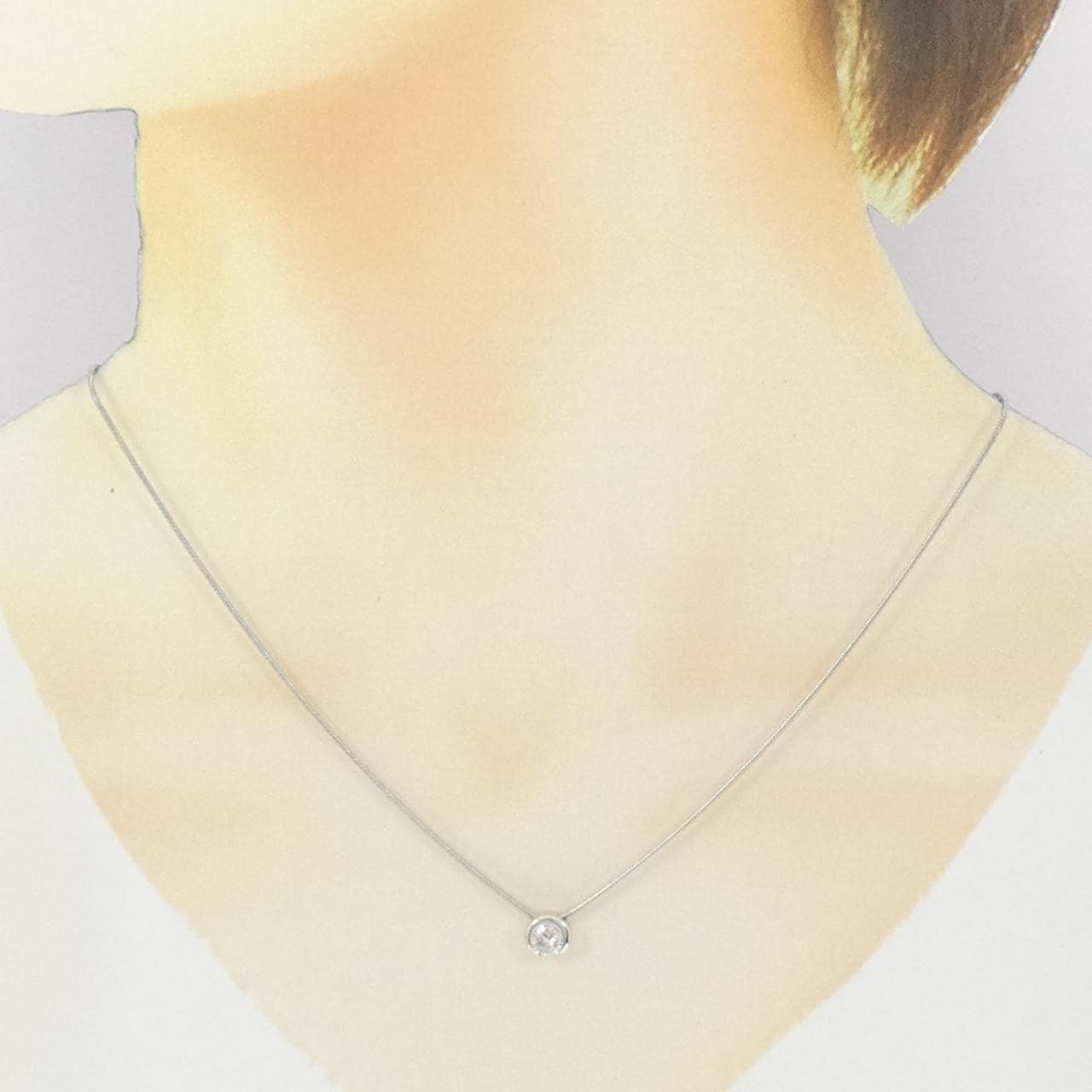 PT900/PT850 ダイヤモンド ネックレス 0.437CT