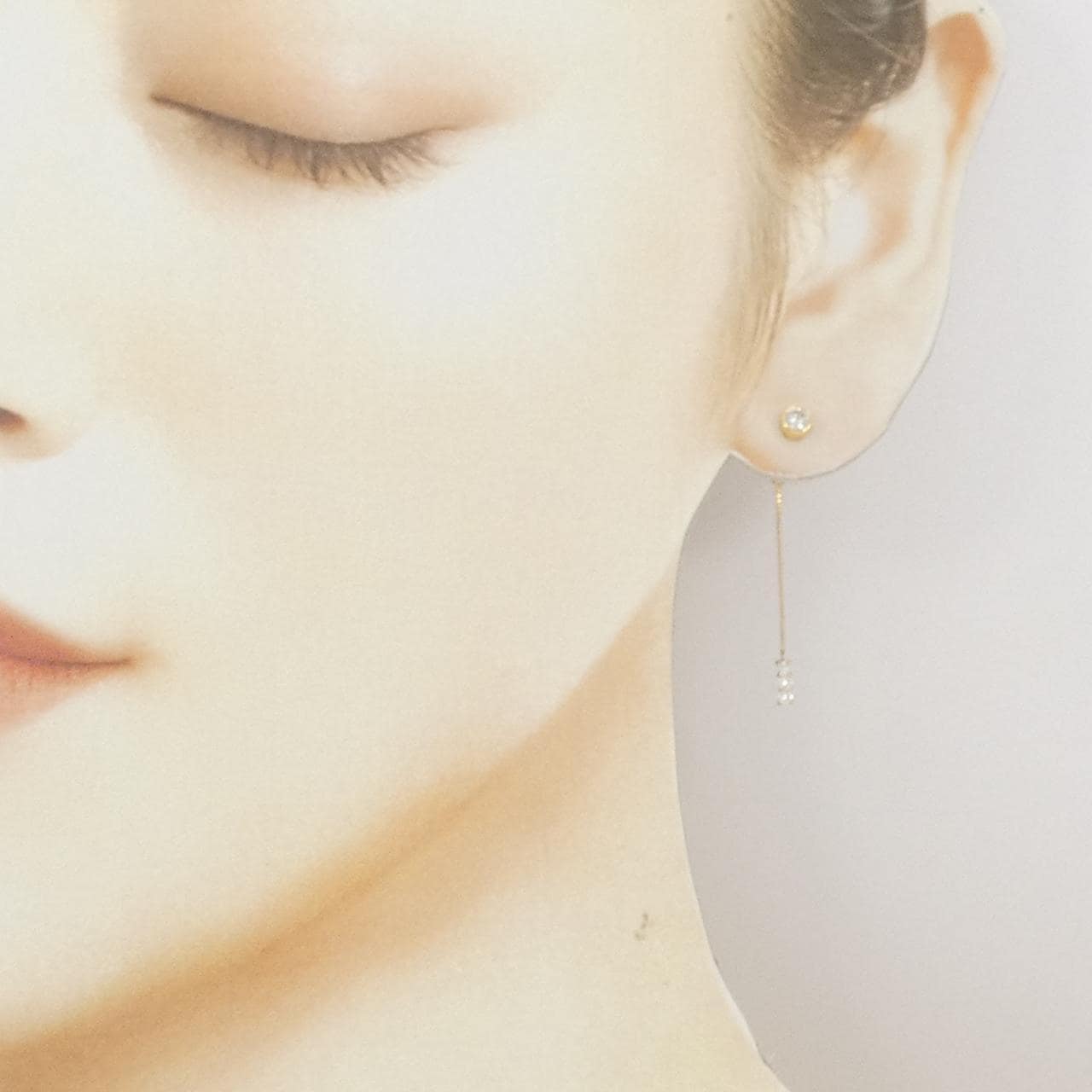 K18YG ダイヤモンド ピアス 0.32CT