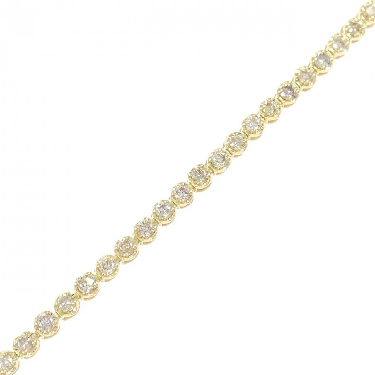 K18YG ダイヤモンド ブレスレット 1.00CT