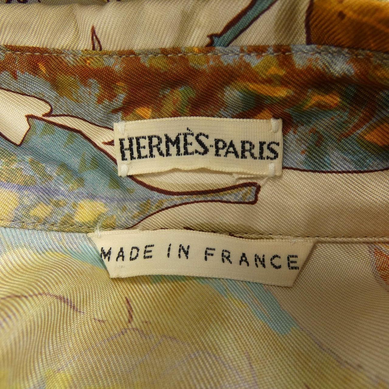 【ヴィンテージ】エルメス HERMES TOURBILLON ツイルレーヌ. シャツ