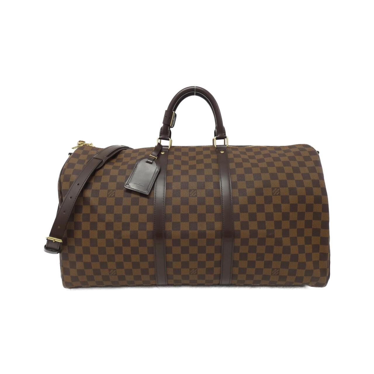 LOUIS VUITTON Damier Keepall Bandouliere 55cm N41414 Boston Bag