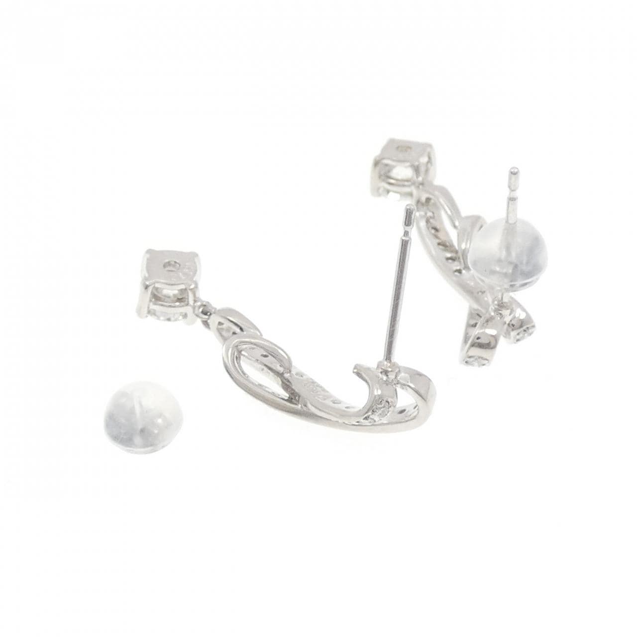 PT900 ダイヤモンド ピアス 0.862CT