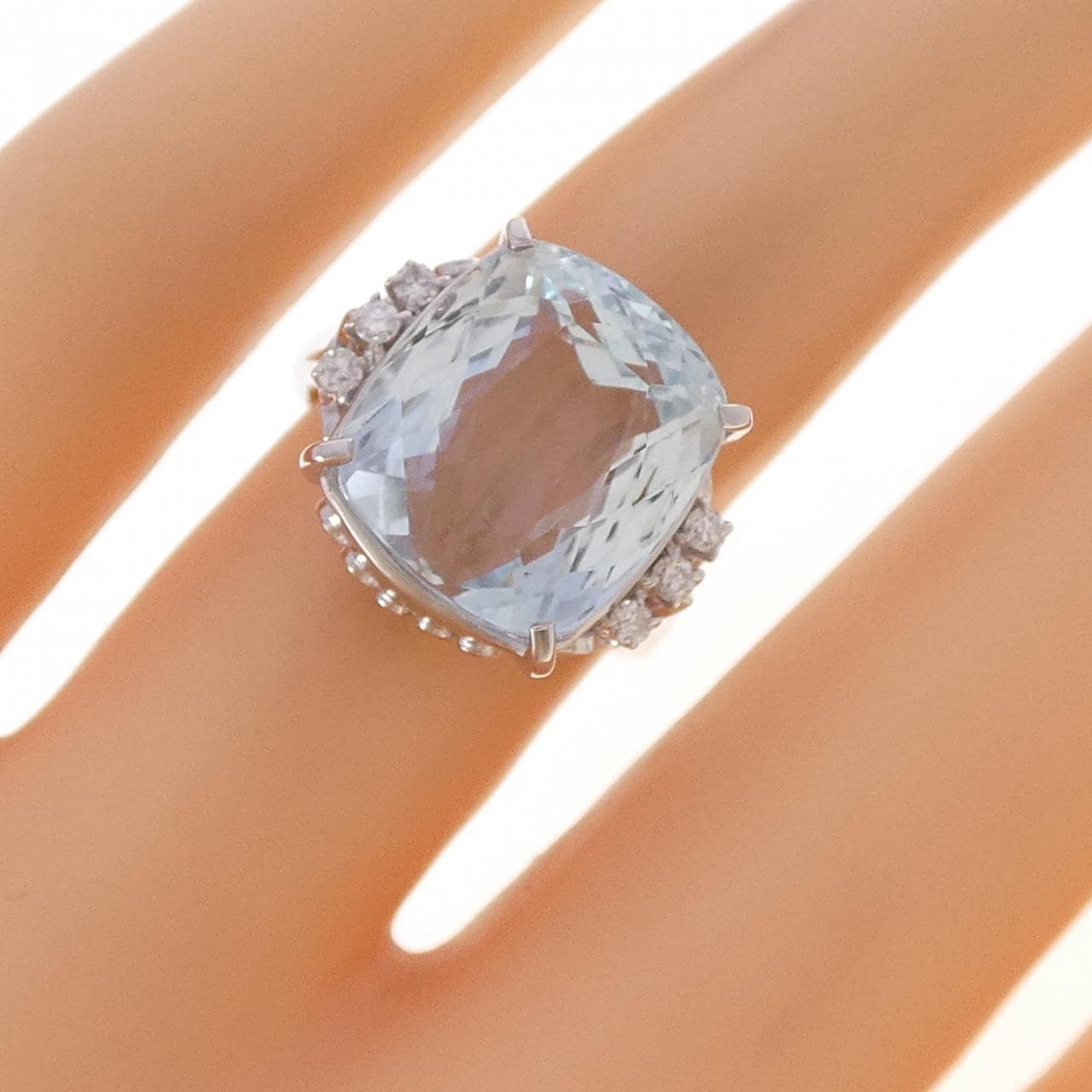 PT900 アクアマリン リング 8.95CT
