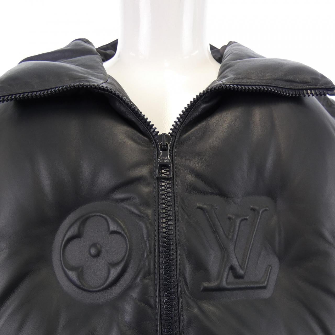 ルイヴィトン LOUIS VUITTON モノグラムレザーフーデッドダウンジャケット HOL15ETV8 ダウンジャケット