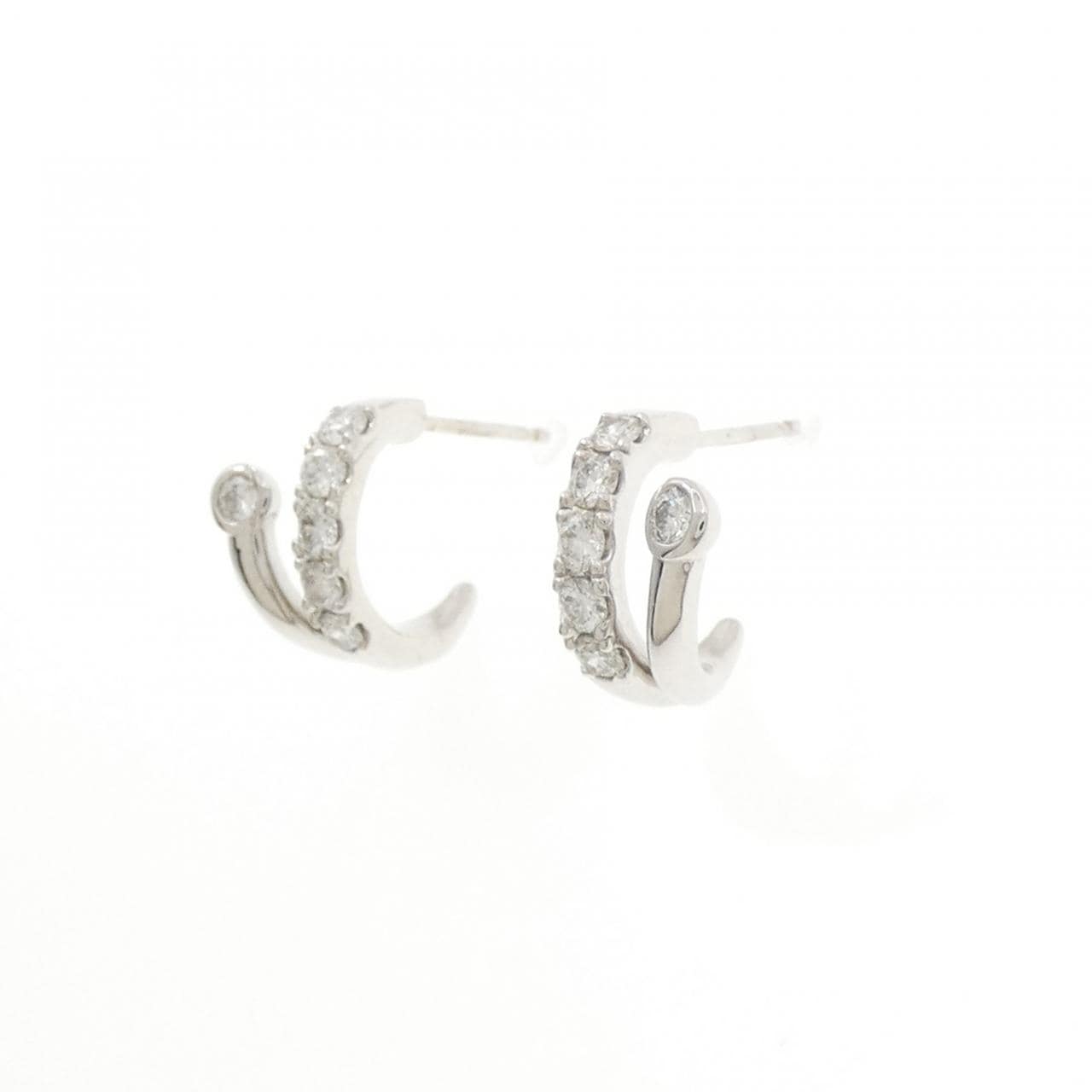 K18WG ダイヤモンド ピアス 0.40CT