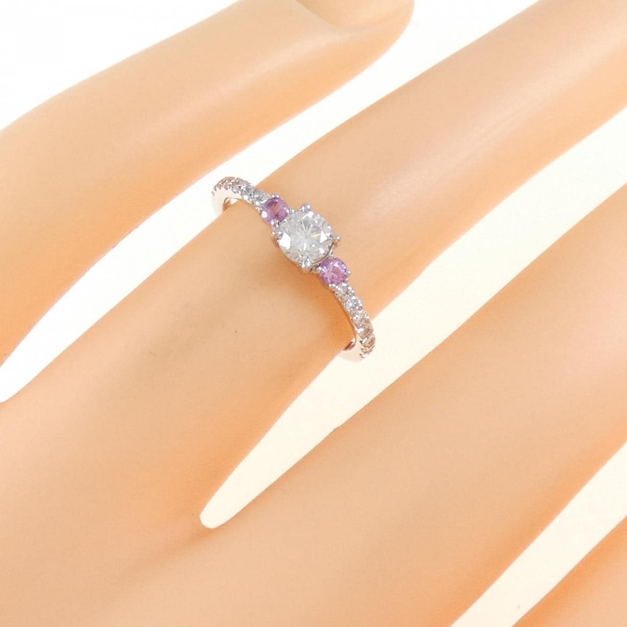 PT950 ダイヤモンド リング 0.236CT G SI2 Good