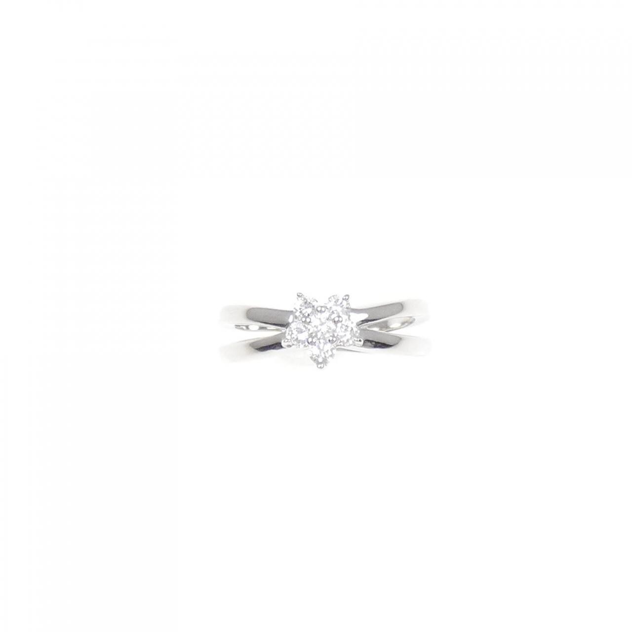 PT フラワー ダイヤモンド リング 0.23CT