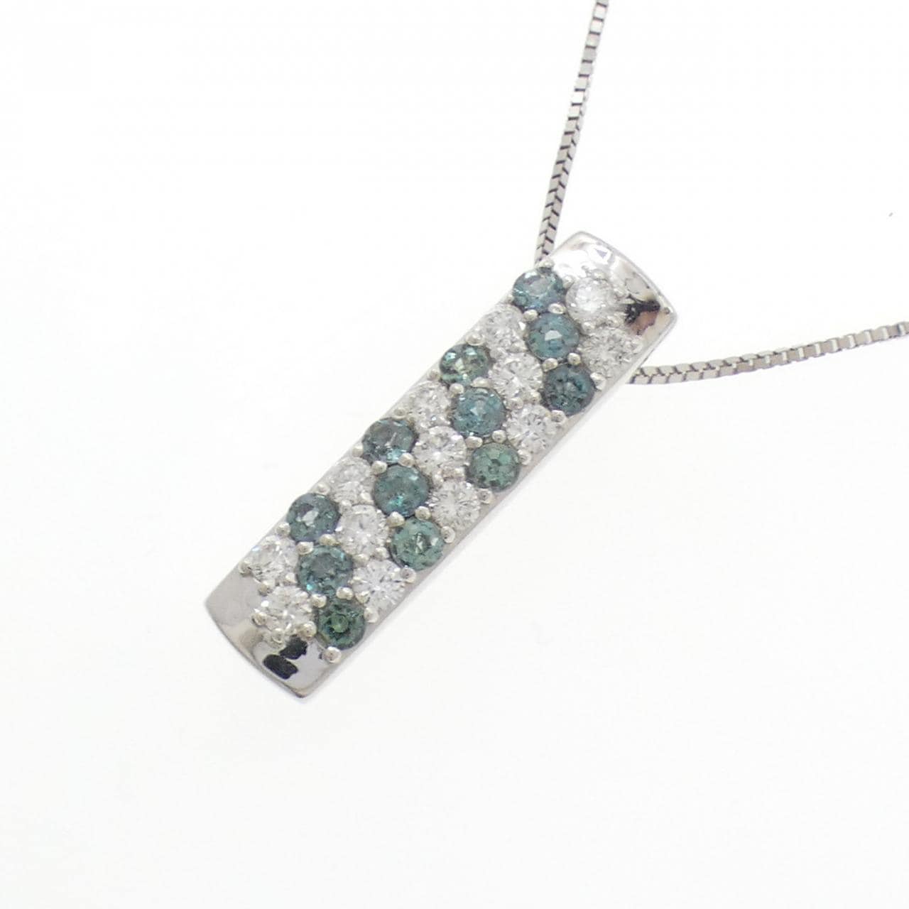 K18WG アレキサンドライト ネックレス 0.60CT