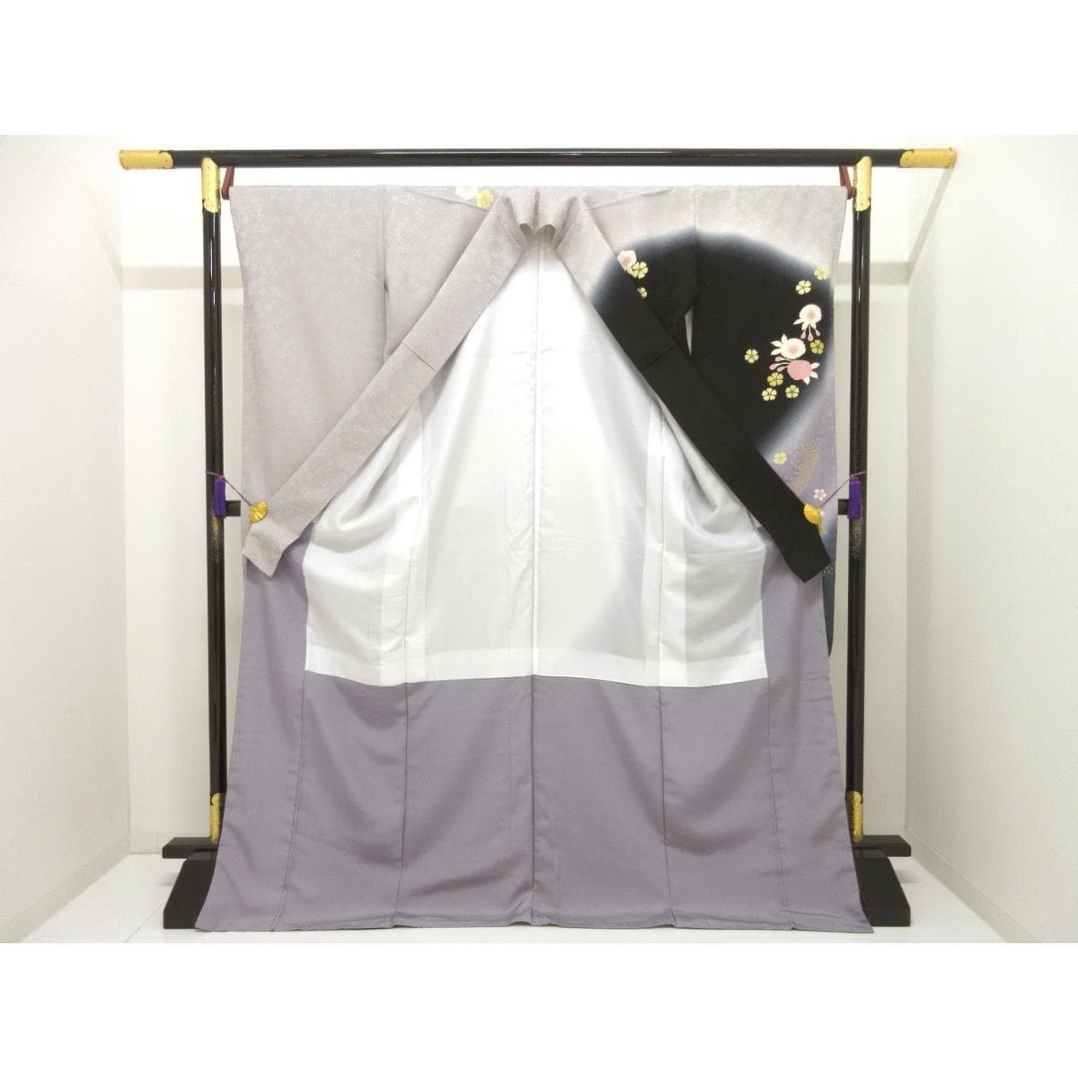 【未使用品】振袖　友禅金彩加工　ボカシ染