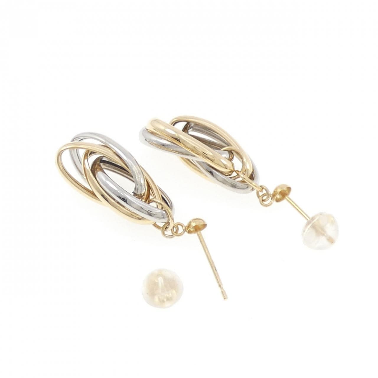 K18YG/PT850 ピアス