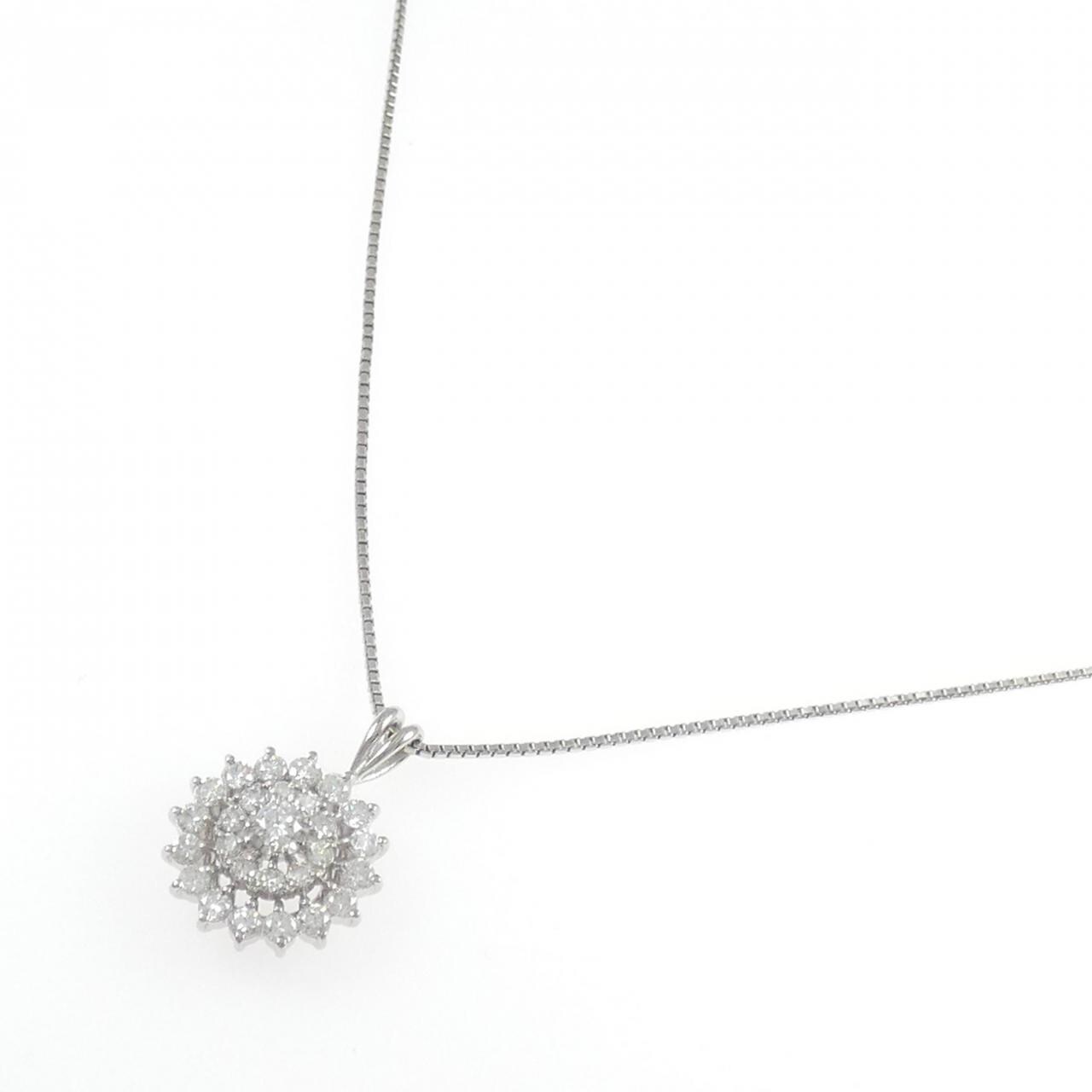 PT900/PT850 ダイヤモンド ネックレス 1.01CT