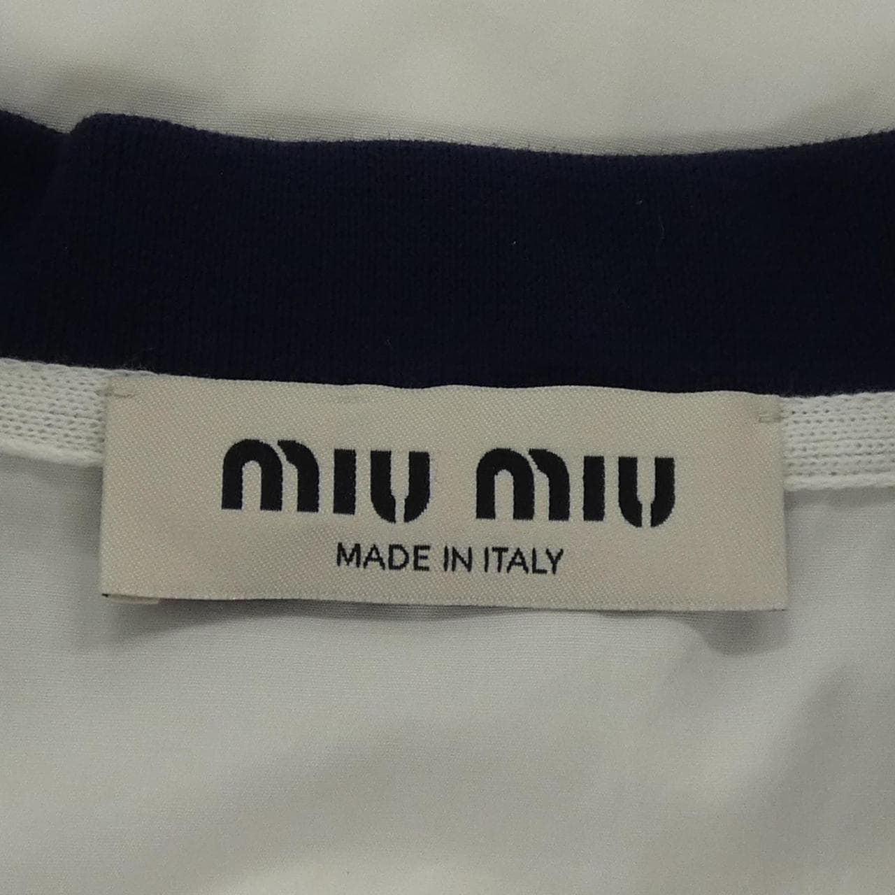 ミュウミュウ MIU MIU ポプリンシャツ MK1857 SOOO 10RG S／Sシャツ
