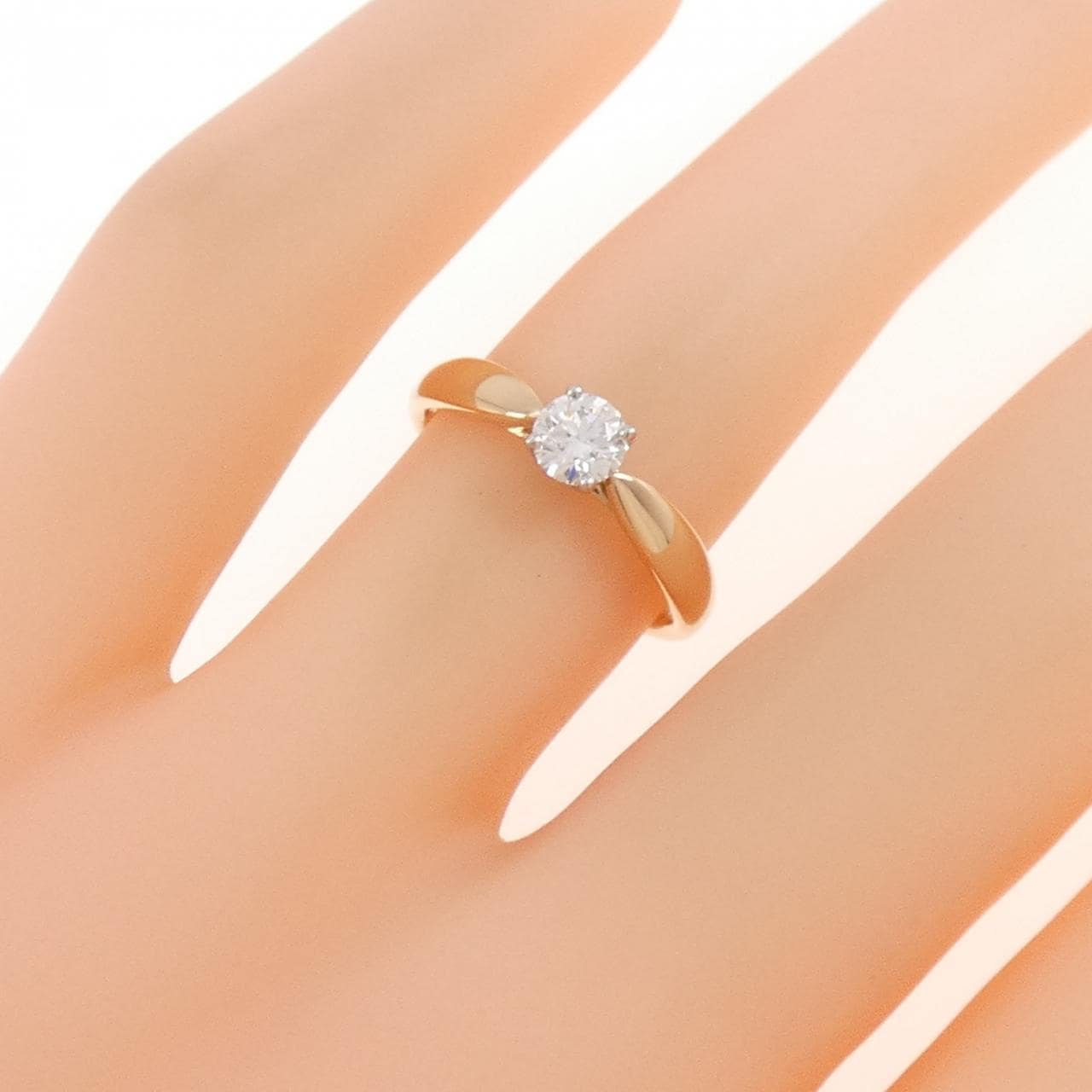 ティファニー ハーモニー リング 0.27CT F VS1 3EXT