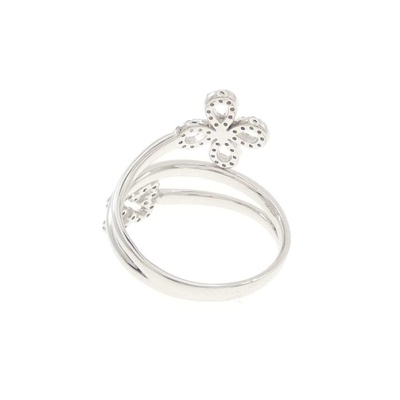PT900 フラワー ダイヤモンド リング 0.34CT