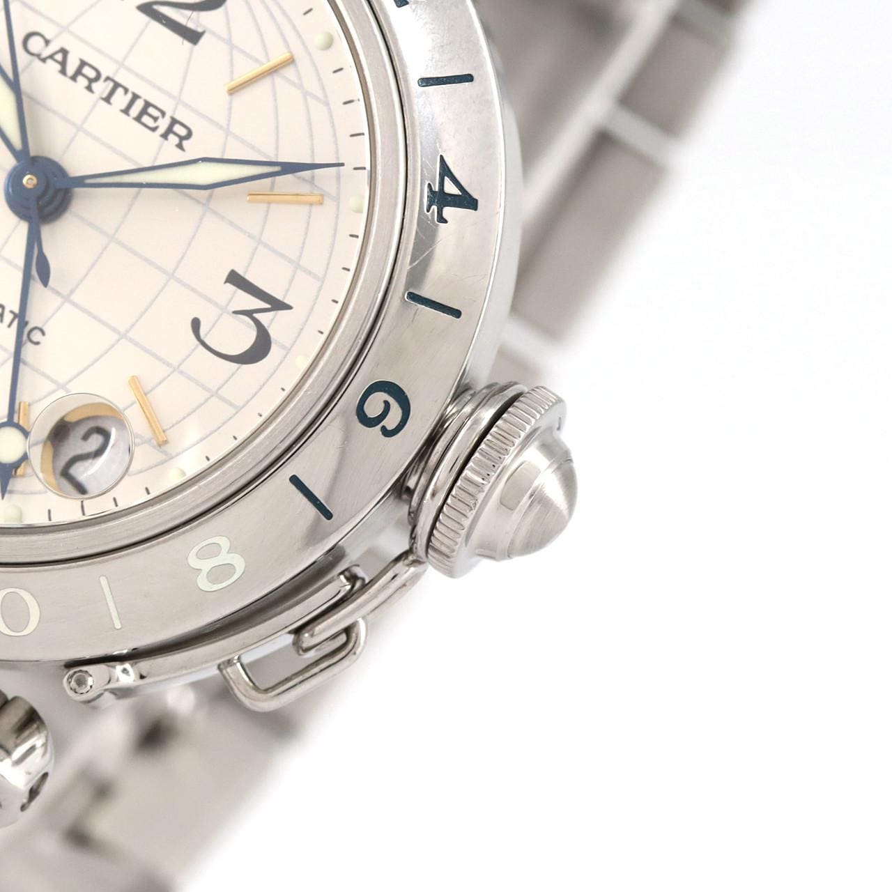 Cartier Pasha C GMT W31029M7 SS自动上弦