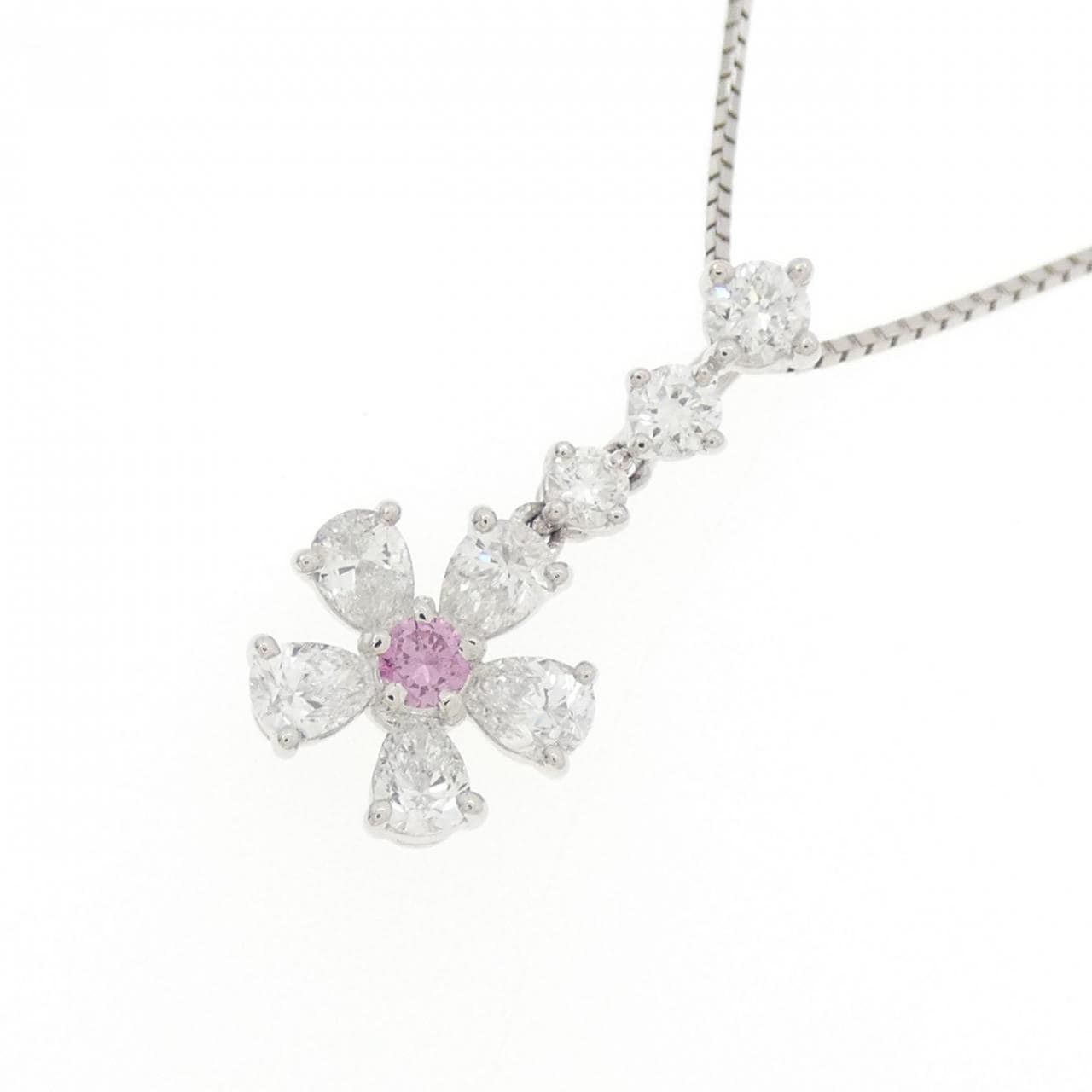 PT950/PT850 ダイヤモンド ネックレス 0.050CT FVPP SI2