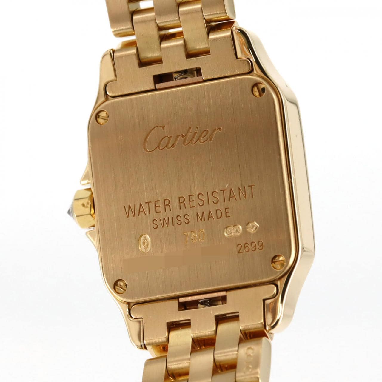 カルティエ サントスドゥモワゼルSM YG/D WF9001Y7 YG クォーツ