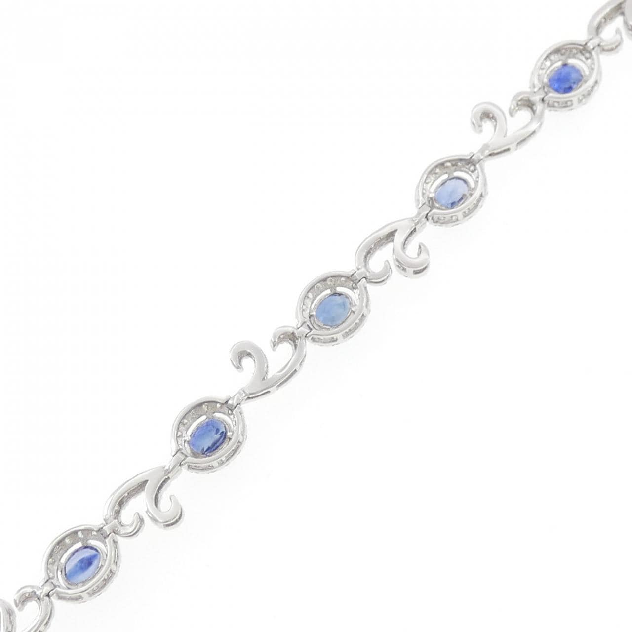 【新品】PT900蓝宝石手链 3.43克拉