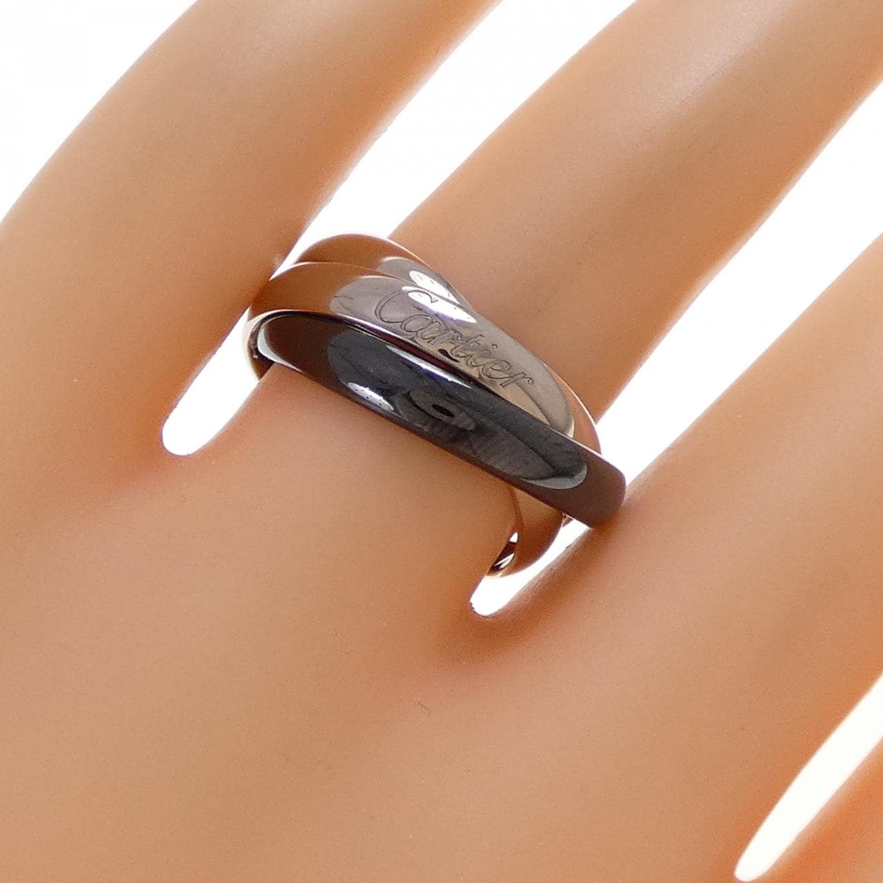 カルティエ トリニティ ブラック&ホワイト リング