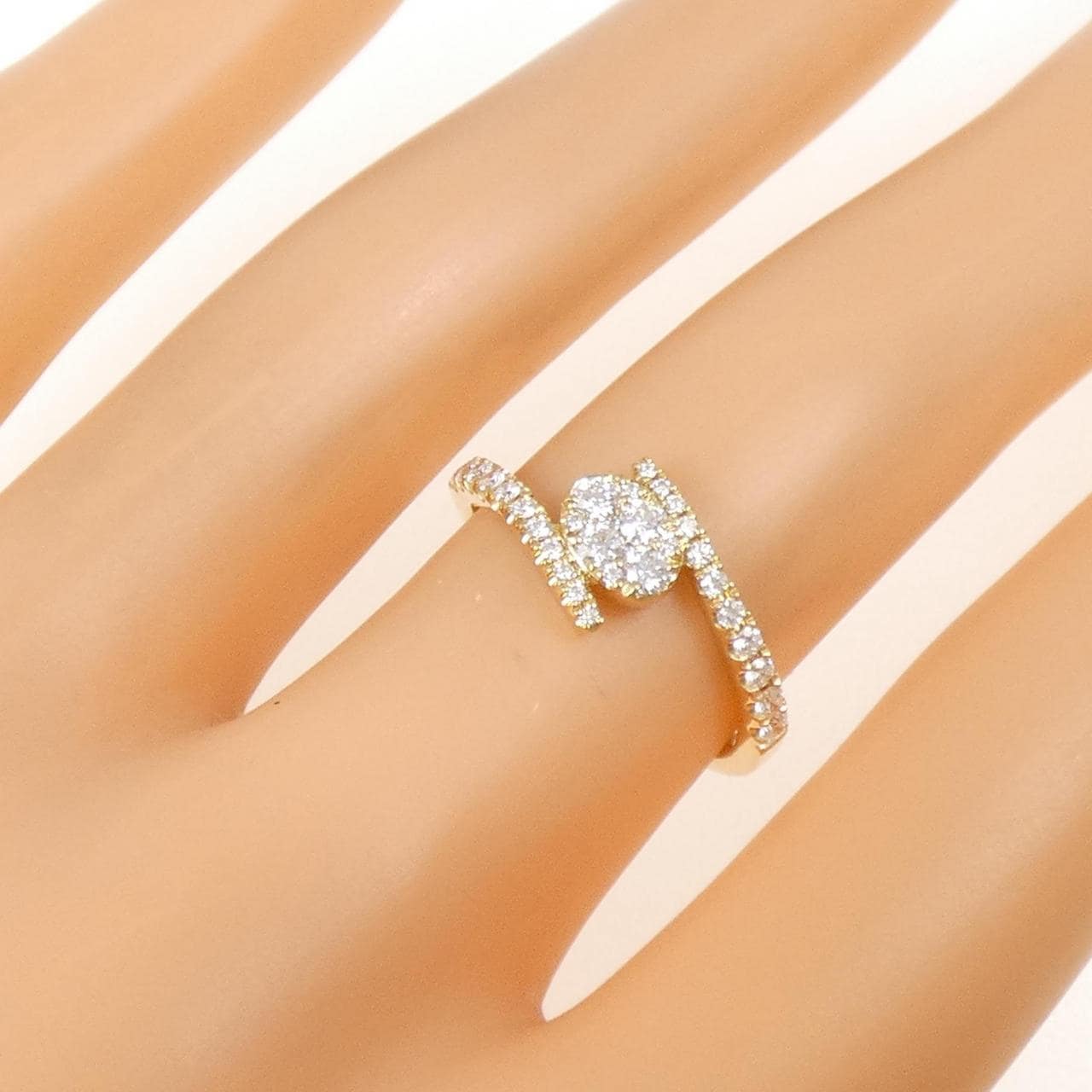 750YG ダイヤモンド リング 0.35CT