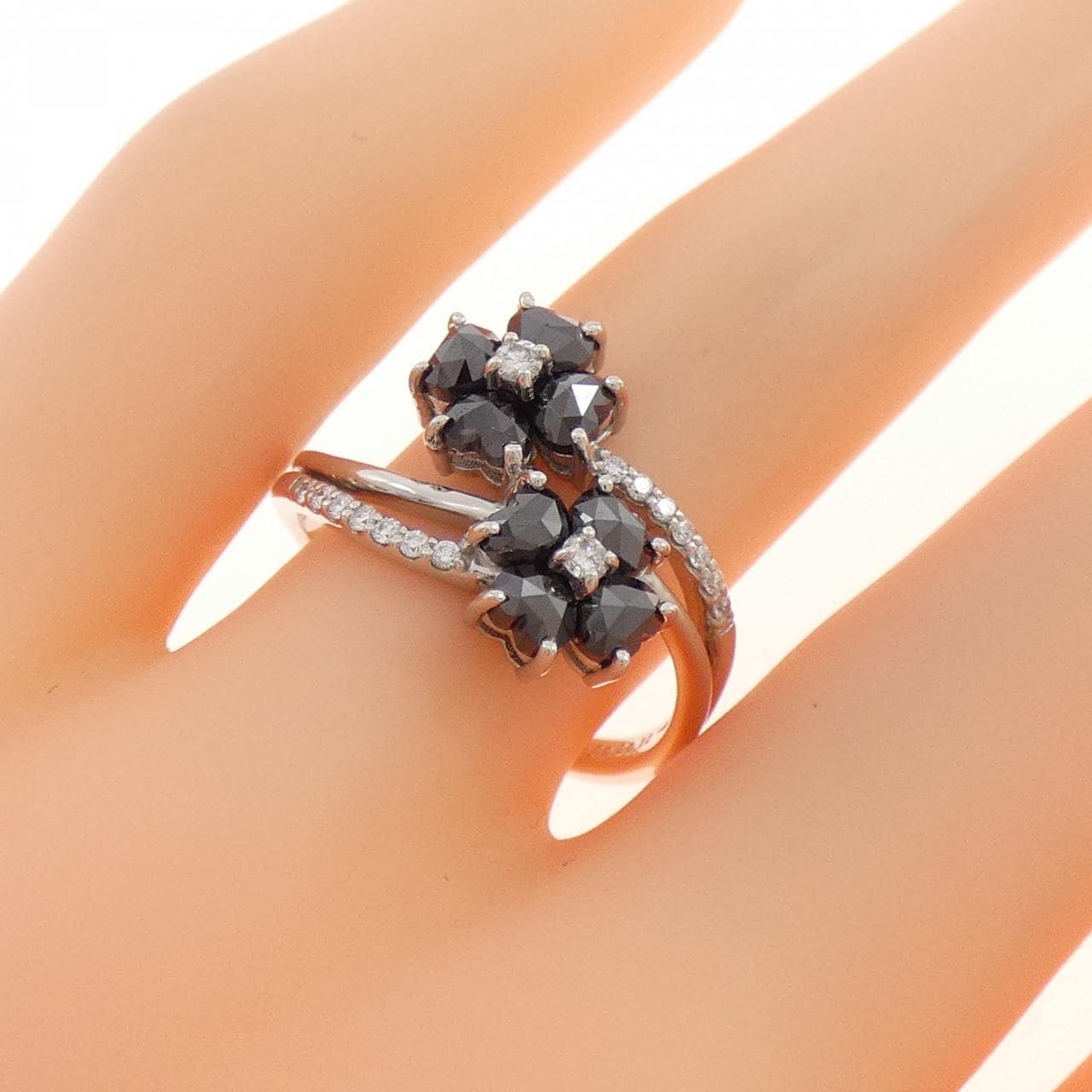 PT950 フラワー ダイヤモンド リング 1.00CT