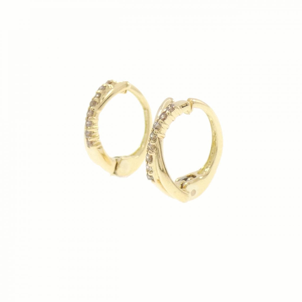K18YG ダイヤモンド イヤリング 0.08CT