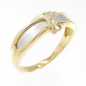K18YG/PT900 ダイヤモンド リング 0.02CT
