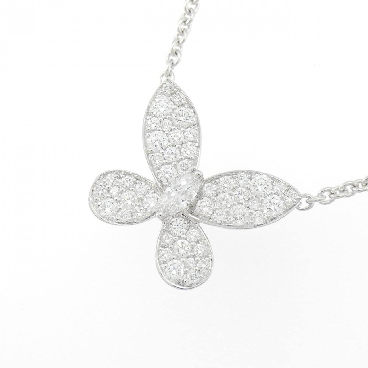 グラフ パヴェ バタフライ ミニ ネックレス