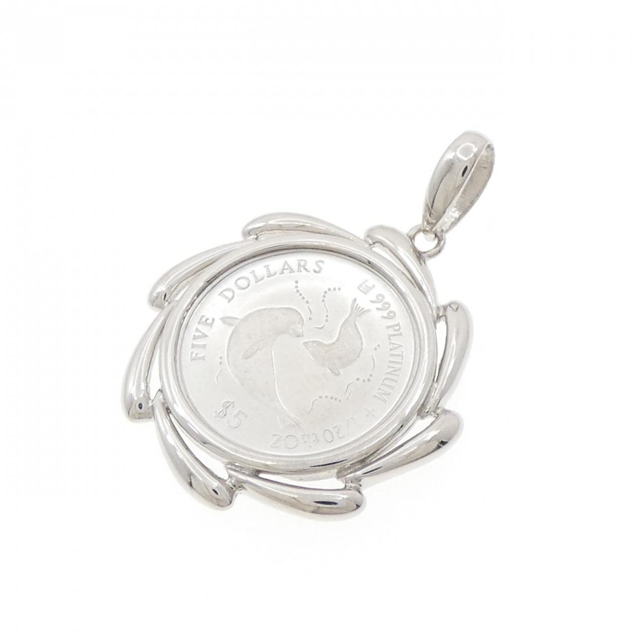 PT900 (frame) coin pendant