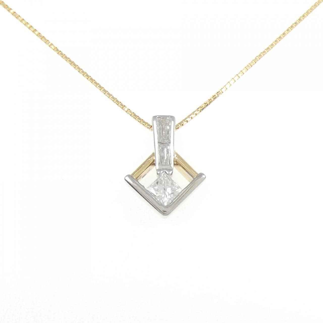 PT/K18YG Diamond Necklace 0.31CT