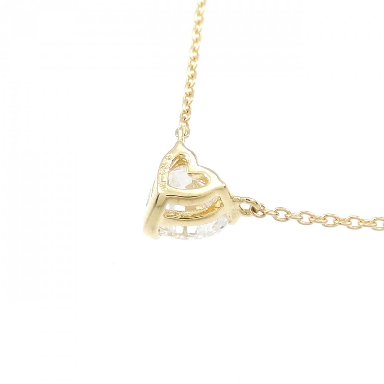 [Remake] K18YG Diamond Necklace 0.410CT H SI1 Heart Shape