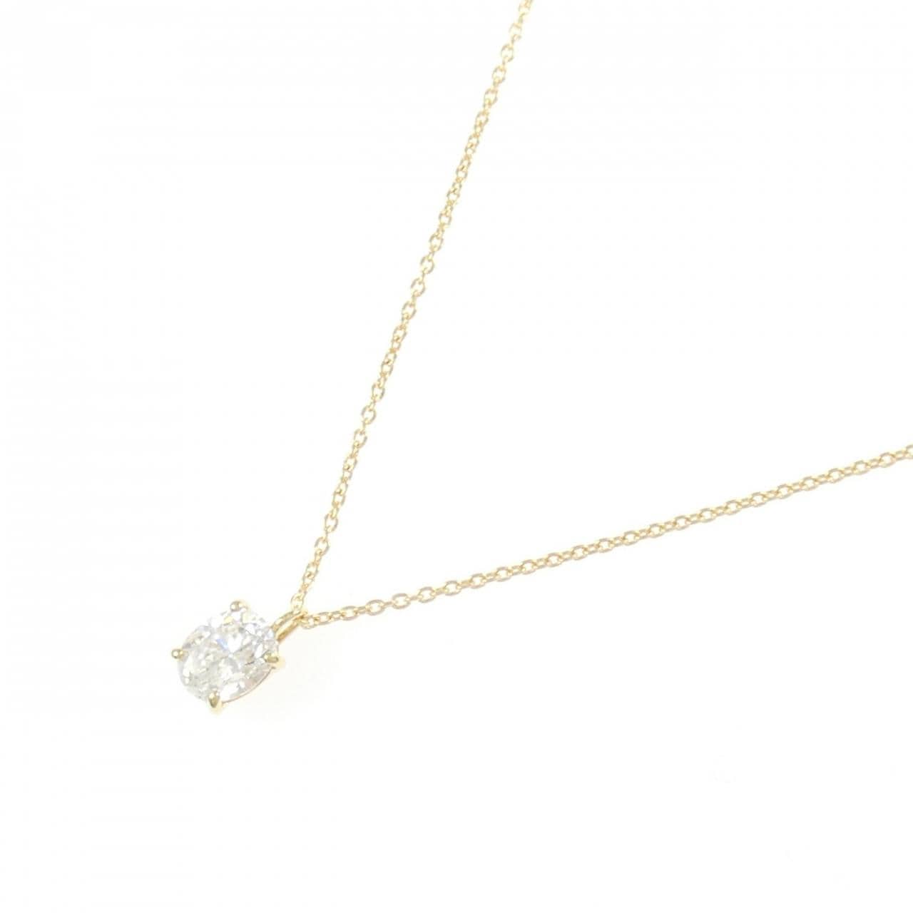 【リメイク】K18YG ダイヤモンド ネックレス 0.514CT E SI2 オーバルカット