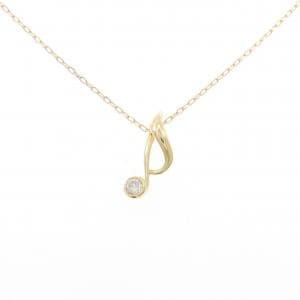 K18YG オンプ ダイヤモンド ネックレス 0.10CT