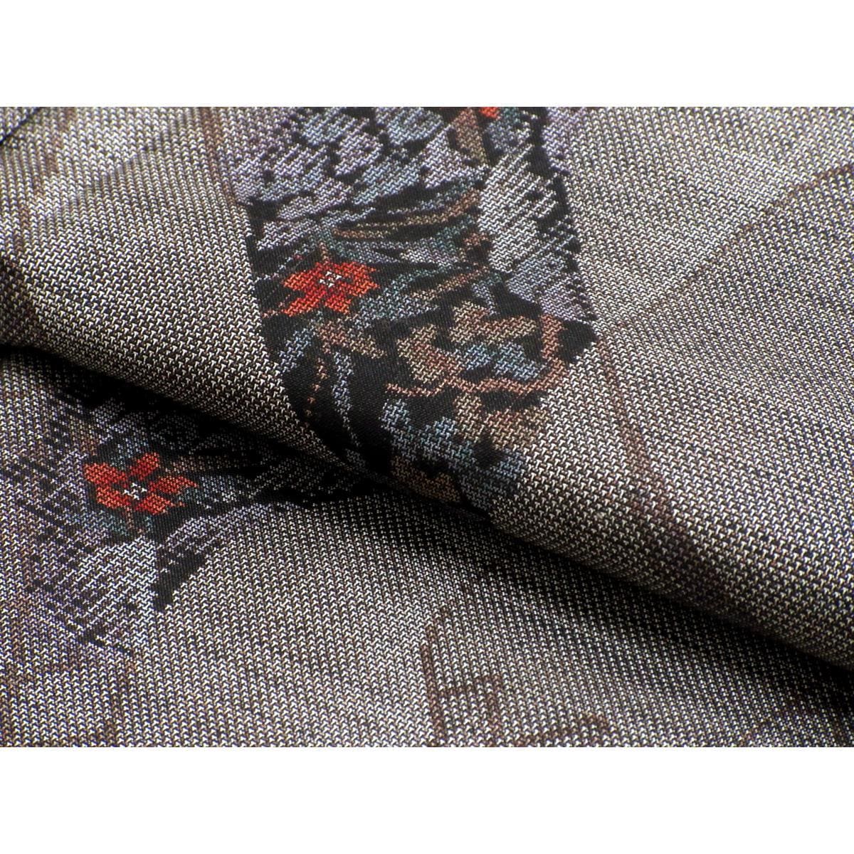 紬　九マルキ　身幅Ｌ寸【大島紬】