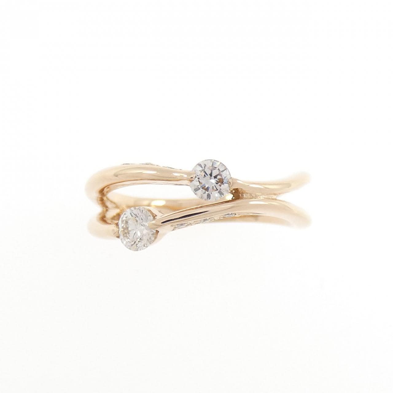 K18PG ダイヤモンド リング 0.35CT