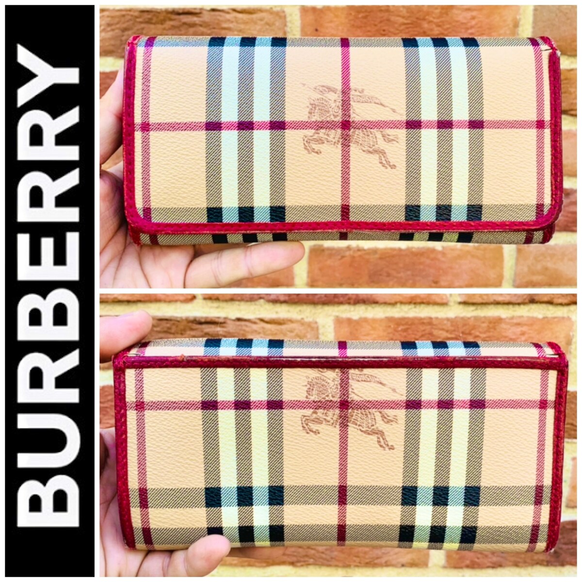 バーバリー ウォレット 箱つき 匿名配送 Burberry バーバリー 長財布 メンズ レディース 限定のフリマ商品 Kante Komehyo