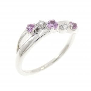 4゜C 合成サファイヤ リング