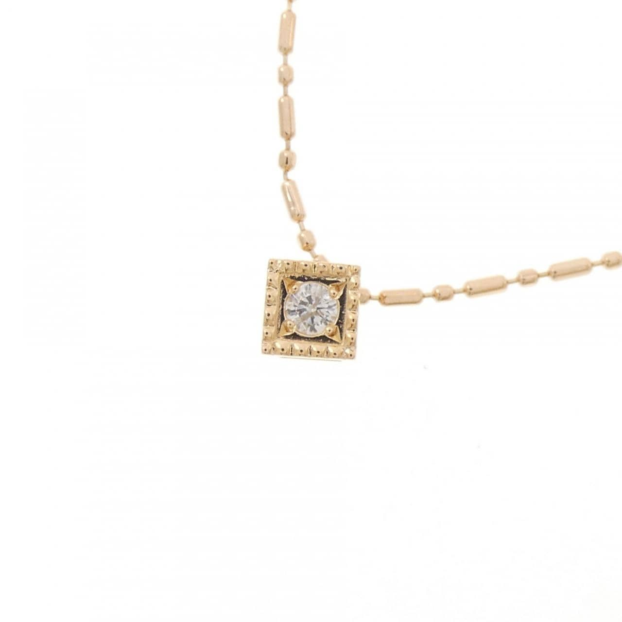 アガット ダイヤモンド ネックレス 0.03CT
