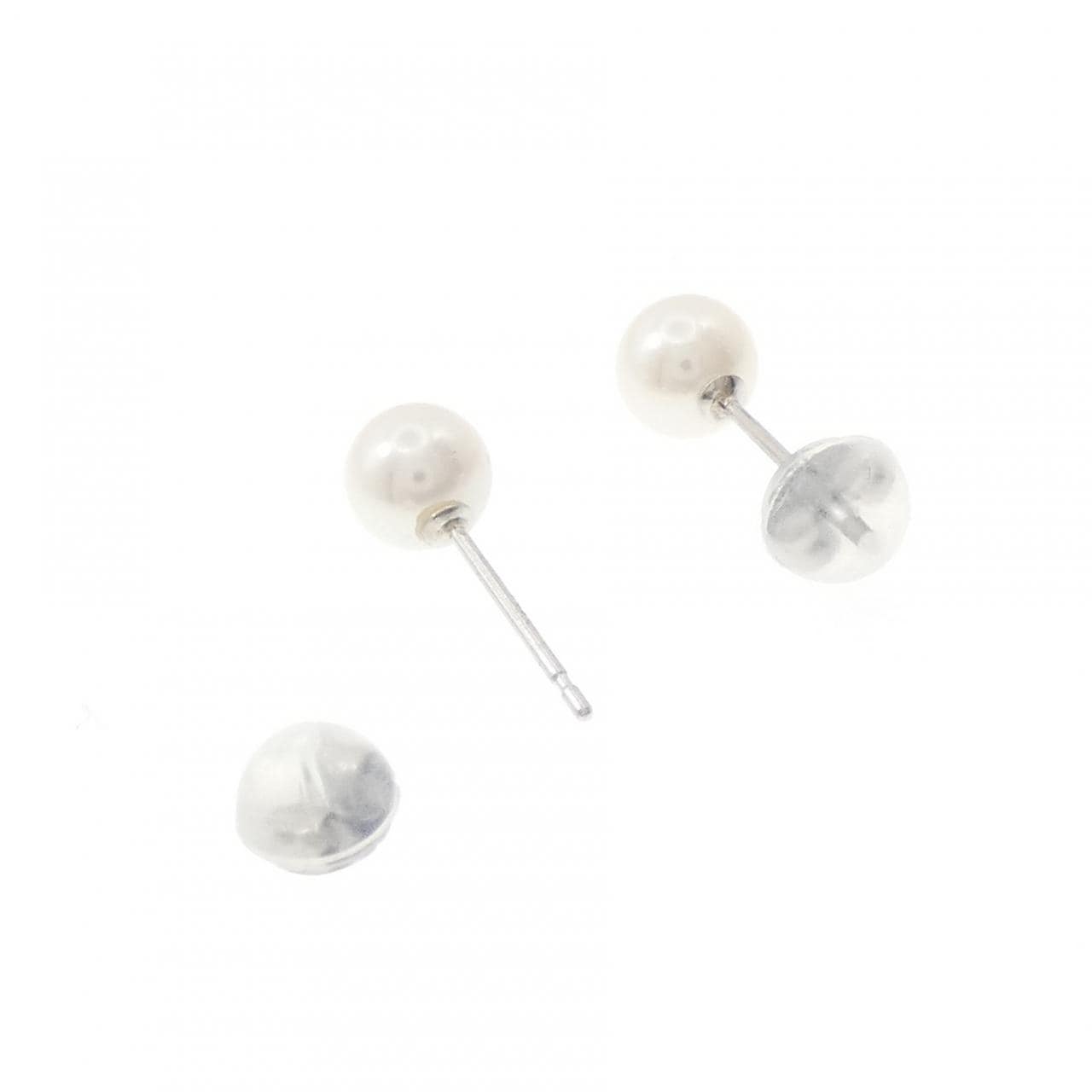 PT950/PT900 アコヤパール ピアス 5.3mm