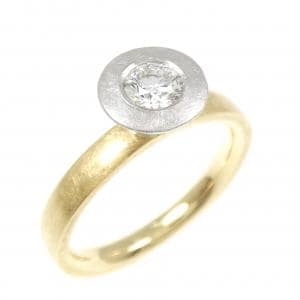 K18YG/PT900 ダイヤモンド リング 0.297CT