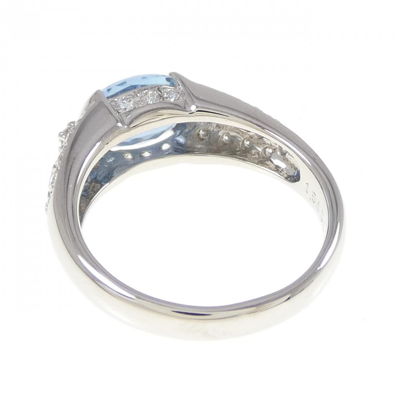 PT900 アクアマリン リング 1.54CT