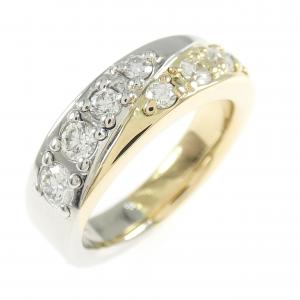 K18YG/PT900 ダイヤモンド リング 0.533CT